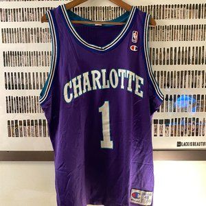 Champion - Charlotte Hornets Muggsy Bogues vintage jersey (1994) ALTERNATE 48